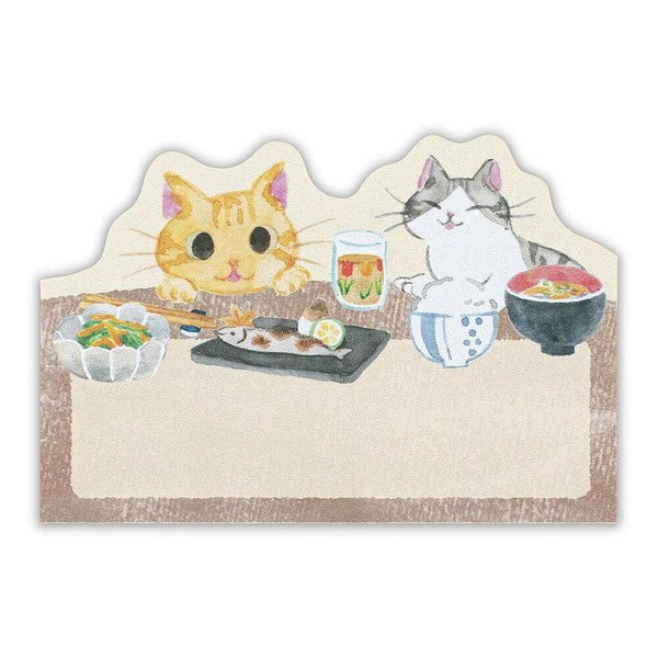 Mémo Marque Page Chat Nekorobi - Chibi & Meeko | Moshi Moshi 