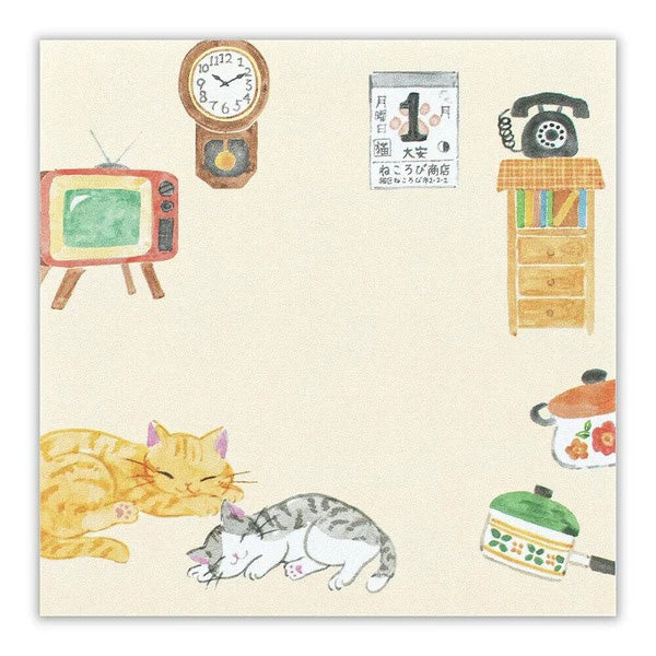 Mémo Marque Page Chat Nekorobi - Chibi & Meeko | Moshi Moshi 