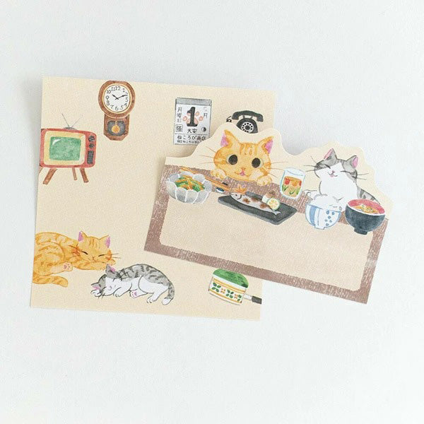 Mémo Marque Page Chat Nekorobi - Chibi & Meeko | Moshi Moshi 