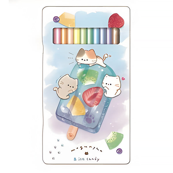 Boite Crayons à Couleur - Chat Mogu Nyan | Moshi Moshi Paris