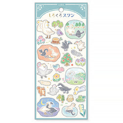 Stickers Relaxed - White Swan | Moshi Moshi Papeterie