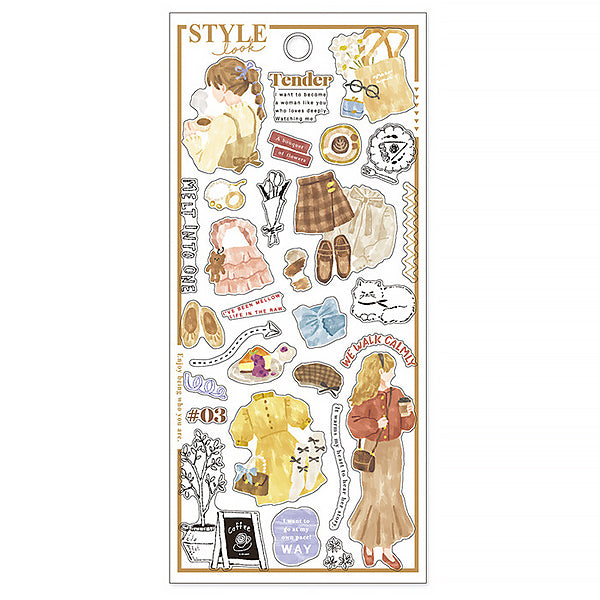 Stickers Style Café Day - Papeterie | Moshi Moshi Paris