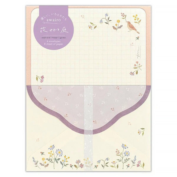 Papier Lettre & Enveloppe Japonais - Aiwairo Bird | Moshi Moshi 