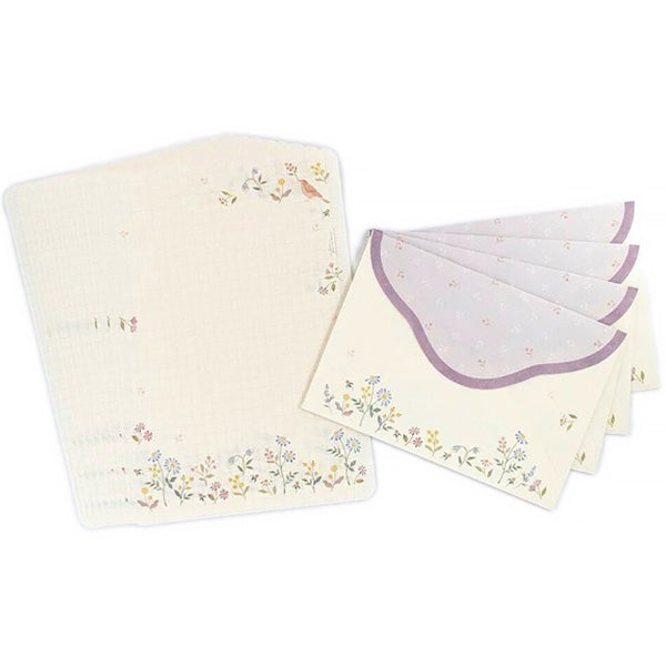 Papier Lettre & Enveloppe Japonais - Aiwairo Bird | Moshi Moshi 