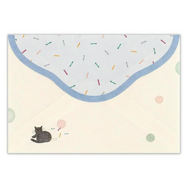 Papier Lettre & Enveloppe Aiwairo - Black Cat | Moshi Moshi Paris