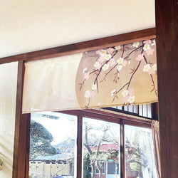 Noren Cherry Blossom Window, 85x30cm