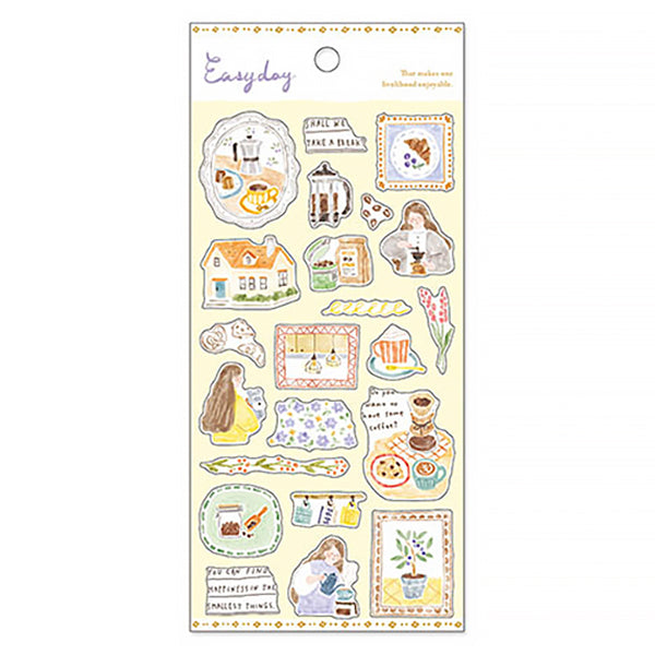 Stickers Easy Day - Coffee | Moshi Moshi Papeterie Kawaii