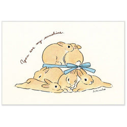 Carte de Vœux Lapin - You Are My Sunshine | Moshi Moshi Papeterie
