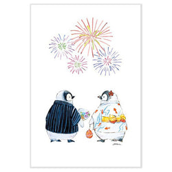 Carte Postale Chill Pingouin - Summer Festival | Moshi Moshi
