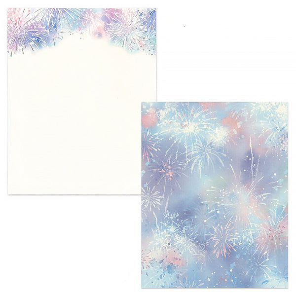 Papier Lettre & Enveloppe Japonais - Firework | Moshi Moshi Paris