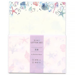 Papier Lettre & Enveloppe Japonais - Coquillage | Moshi Moshi