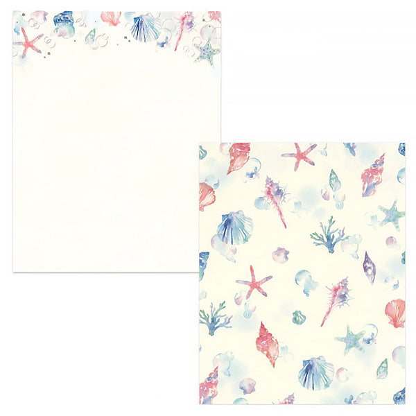 Papier Lettre & Enveloppe Japonais - Coquillage | Moshi Moshi