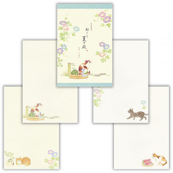 Carnet Papier Lettre Chat Nekorobi - Papeterie | Moshi Moshi 