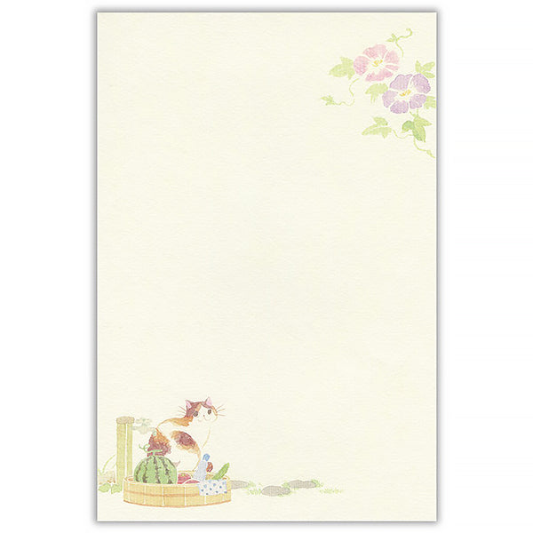 Carnet Papier Lettre Chat Nekorobi - Papeterie | Moshi Moshi 