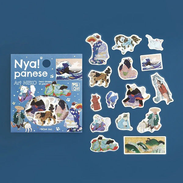 Stickers Box Nya Panese - Art Neko, Bullet Journal | Moshi Moshi Paris