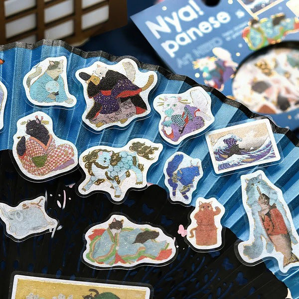 Stickers Box Nya Panese - Art Neko, Bullet Journal | Moshi Moshi Paris