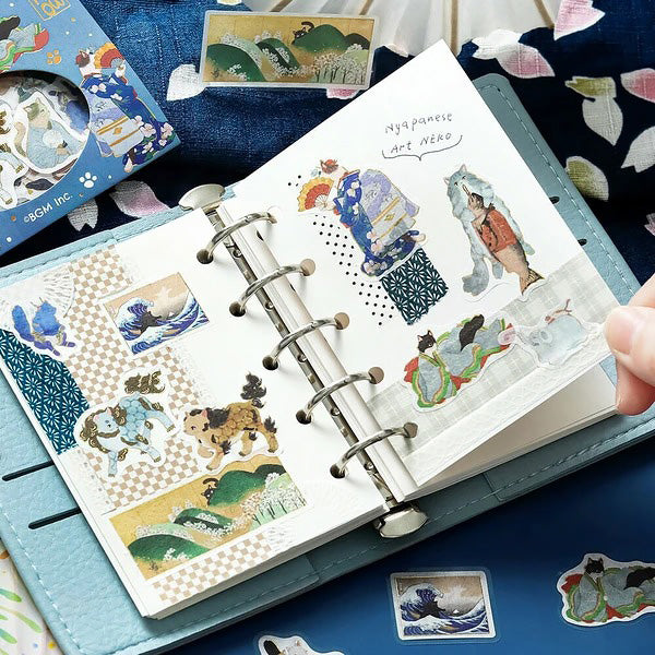Stickers Box Nya Panese - Art Neko, Bullet Journal | Moshi Moshi Paris