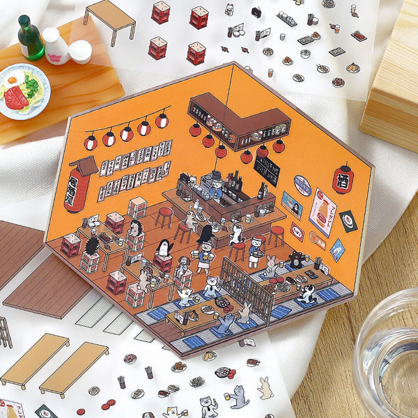 Stickers Diorama 2.5D - Izakaya | Moshi Moshi Paris