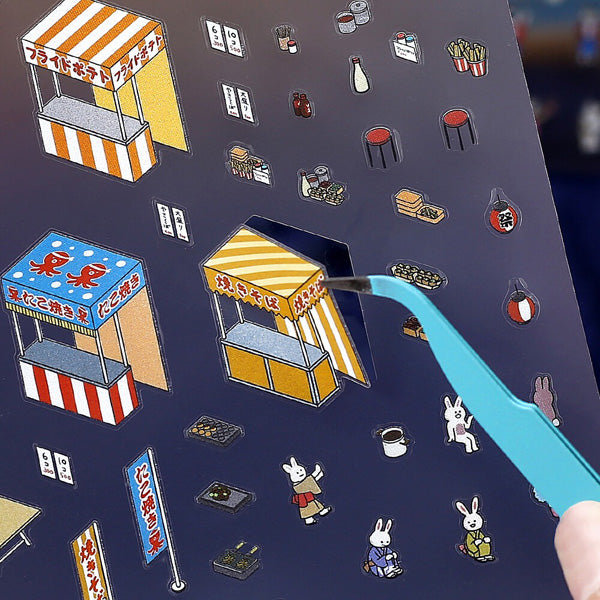Stickers Diorama 2.5D - Festival | Moshi Moshi Papeterie