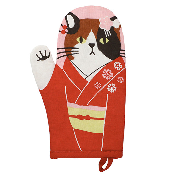 Gant de Cuisine Japonais - Chat Geisha | Moshi Moshi Paris