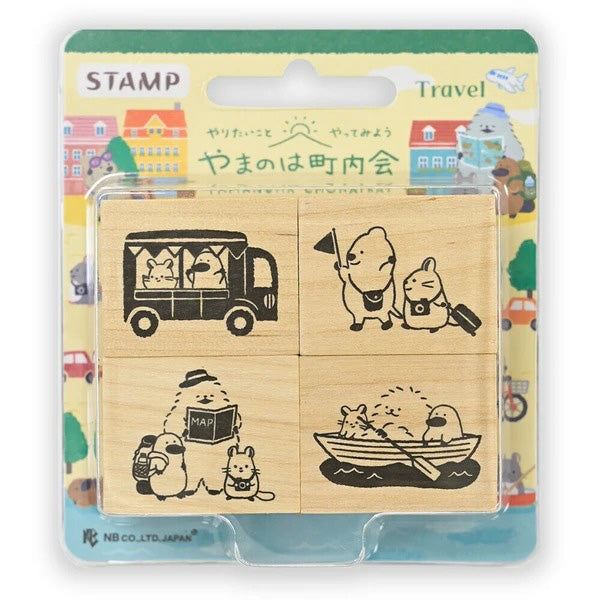 Set de Tampons Yamanoha Neighborhood - Travel | Moshi Moshi Paris