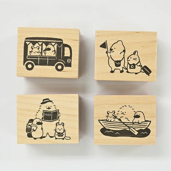 Set de Tampons Yamanoha Neighborhood - Travel | Moshi Moshi 