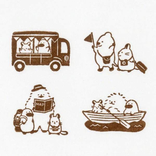 Set de Tampons Yamanoha Neighborhood - Travel | Moshi Moshi 