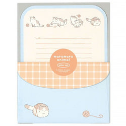 Papier Lettre & Enveloppe Maru Maru Animal - Cat Neko | Moshi Moshi