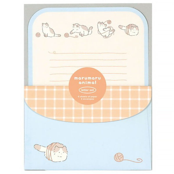 Papier Lettre & Enveloppe Maru Maru Animal - Cat Neko | Moshi Moshi