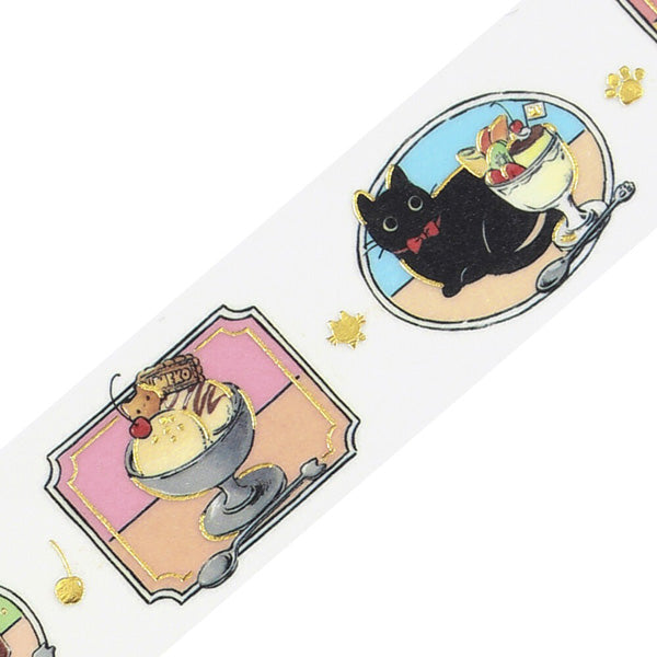 Washi Tape Chat Kuroneko - Today's Menu | Moshi Moshi Paris