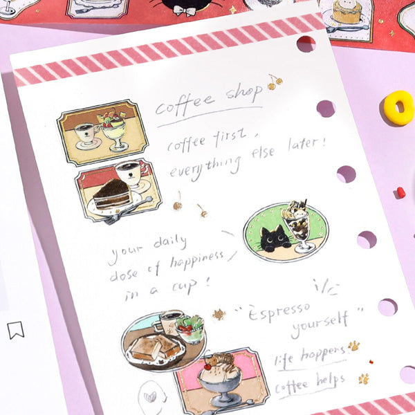 Washi Tape Chat Kuroneko - Today's Menu | Moshi Moshi Paris