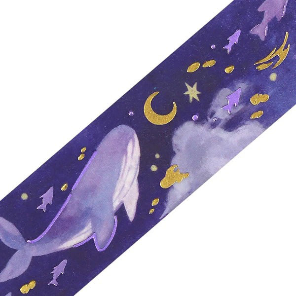 Washi Tape Sky Stars - Whale | Moshi Moshi Paris Japan
