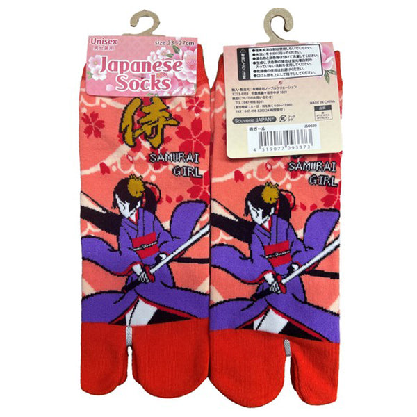 Chaussette Tabi Japanese Socks - Samourai Girl | Moshi Moshi