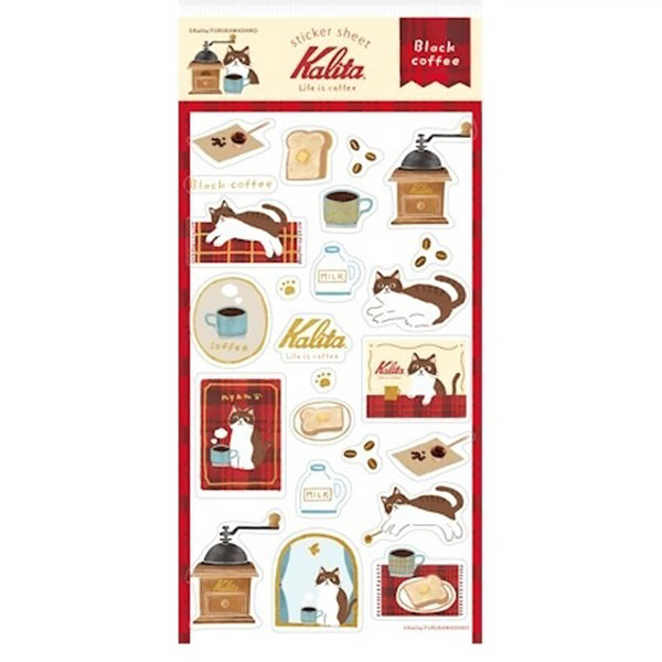 Stickers Kalita Cat - Black Coffee | Moshi Moshi Paris