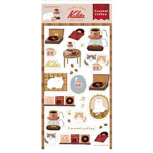 Stickers Kalita Cat - Caramel Coffee | Moshi Moshi Paris Japan