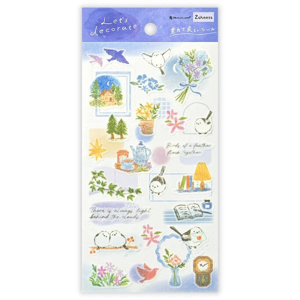 Stickers Deco Time - Shima Enaga | Moshi Moshi Papeterie