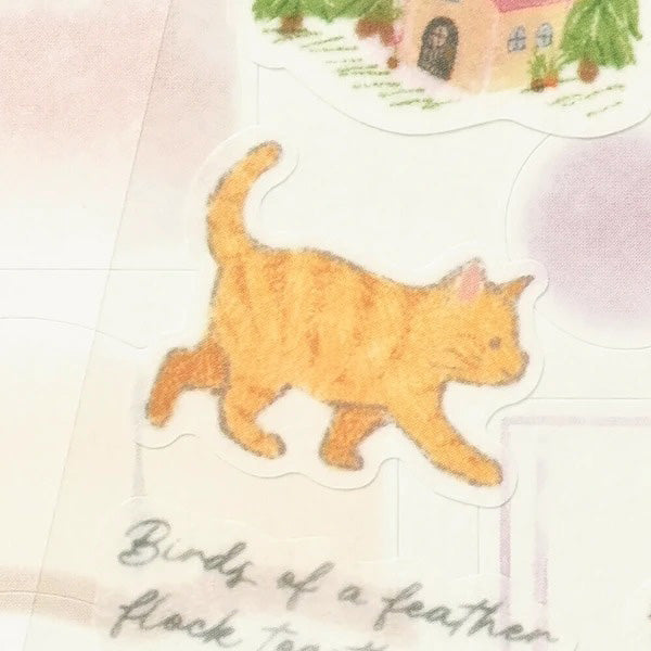 Stickers Deco Time - Cat Neko | Moshi Moshi Papeterie 