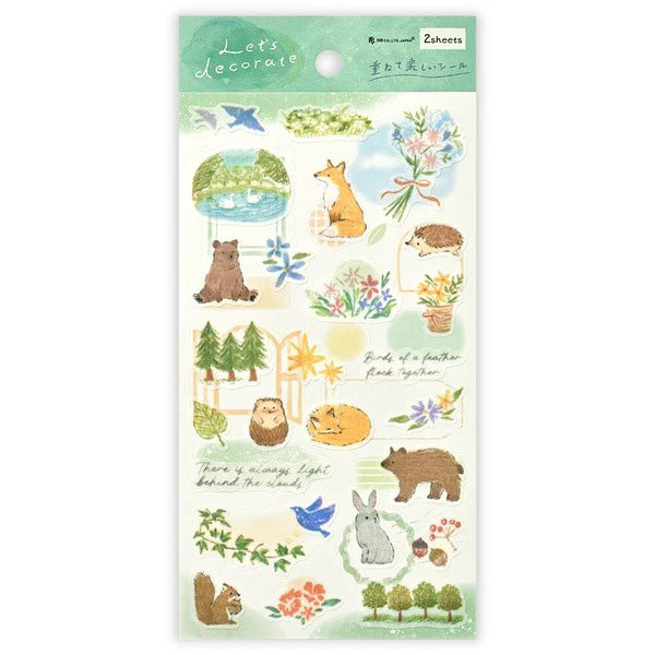 Stickers Deco Time - Kuma Bear | Moshi Moshi Papeterie
