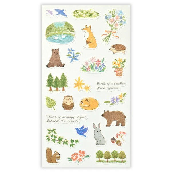 Stickers Deco Time - Kuma Bear | Moshi Moshi Papeterie