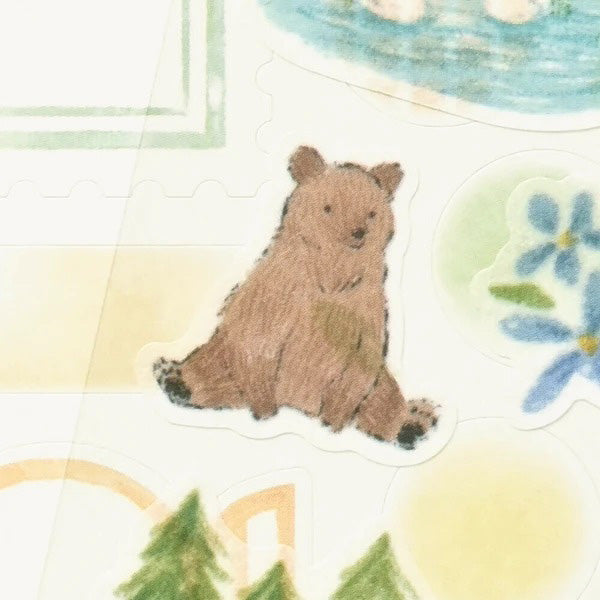 Stickers Deco Time - Kuma Bear | Moshi Moshi Papeterie