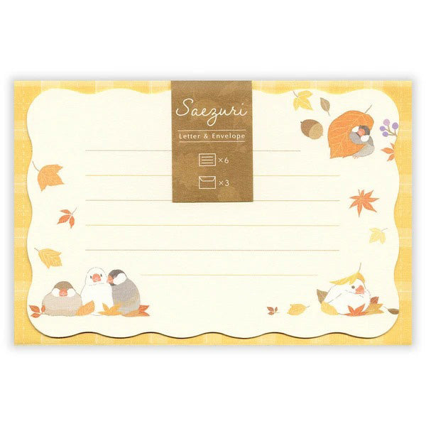 Papier Lettre & Enveloppe - Bunbirds Autumn | Moshi Moshi Paris