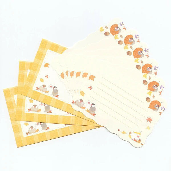 Papier Lettre & Enveloppe - Bunbirds Autumn | Moshi Moshi Paris