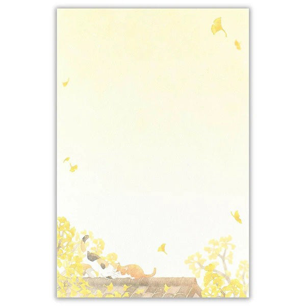 Papier Lettre Chat Nekorobi - Autumn Scenery | Moshi Moshi 
