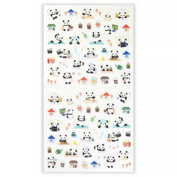 Stickers Japonais Panda - Bullet Journal | Moshi Moshi Papeterie