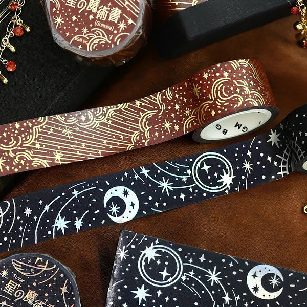 Washi Tape Star Magic Book - Darkness | Moshi Moshi Paris