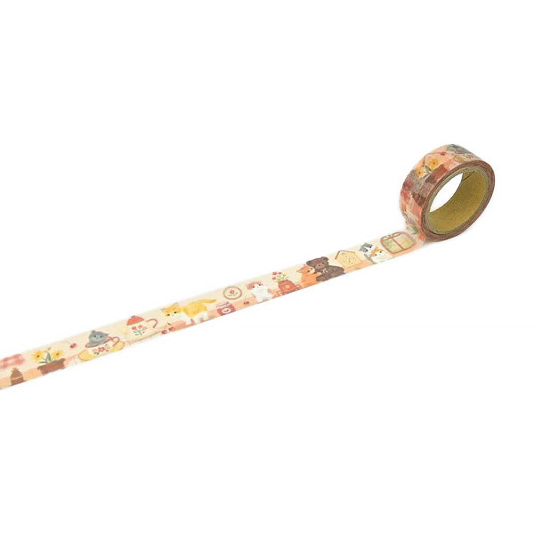 Washi Tape Matari Animals - Cat Kitten | Moshi Moshi Paris