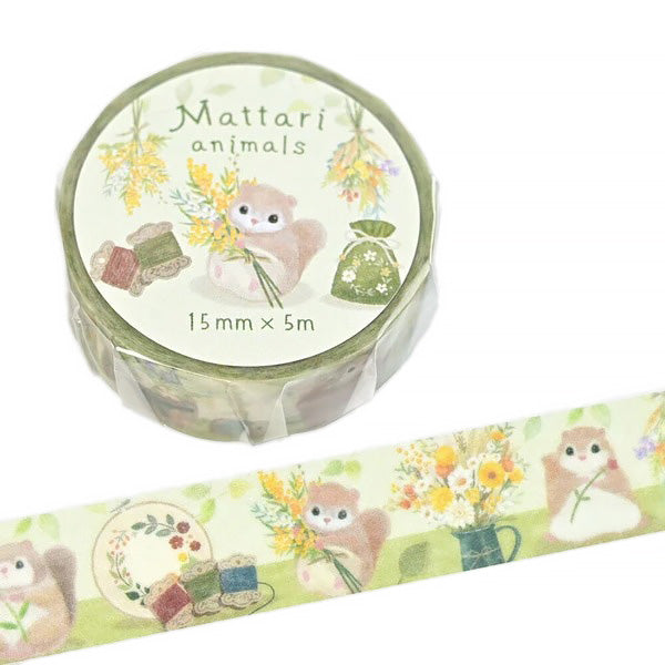 Washi Tape Matari Animals - Monmonga | Moshi Moshi Paris