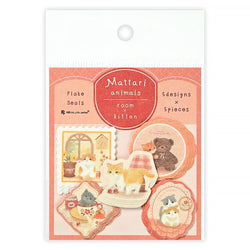 Stickers Box Matari Animals - Cat Kitten | Moshi Moshi Papeterie