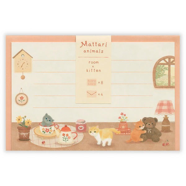 Papier Lettre Japonais - Cat Kitten | Moshi Moshi Paris 