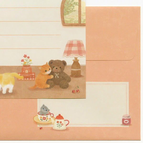 Papier Lettre Japonais - Cat Kitten | Moshi Moshi Paris 